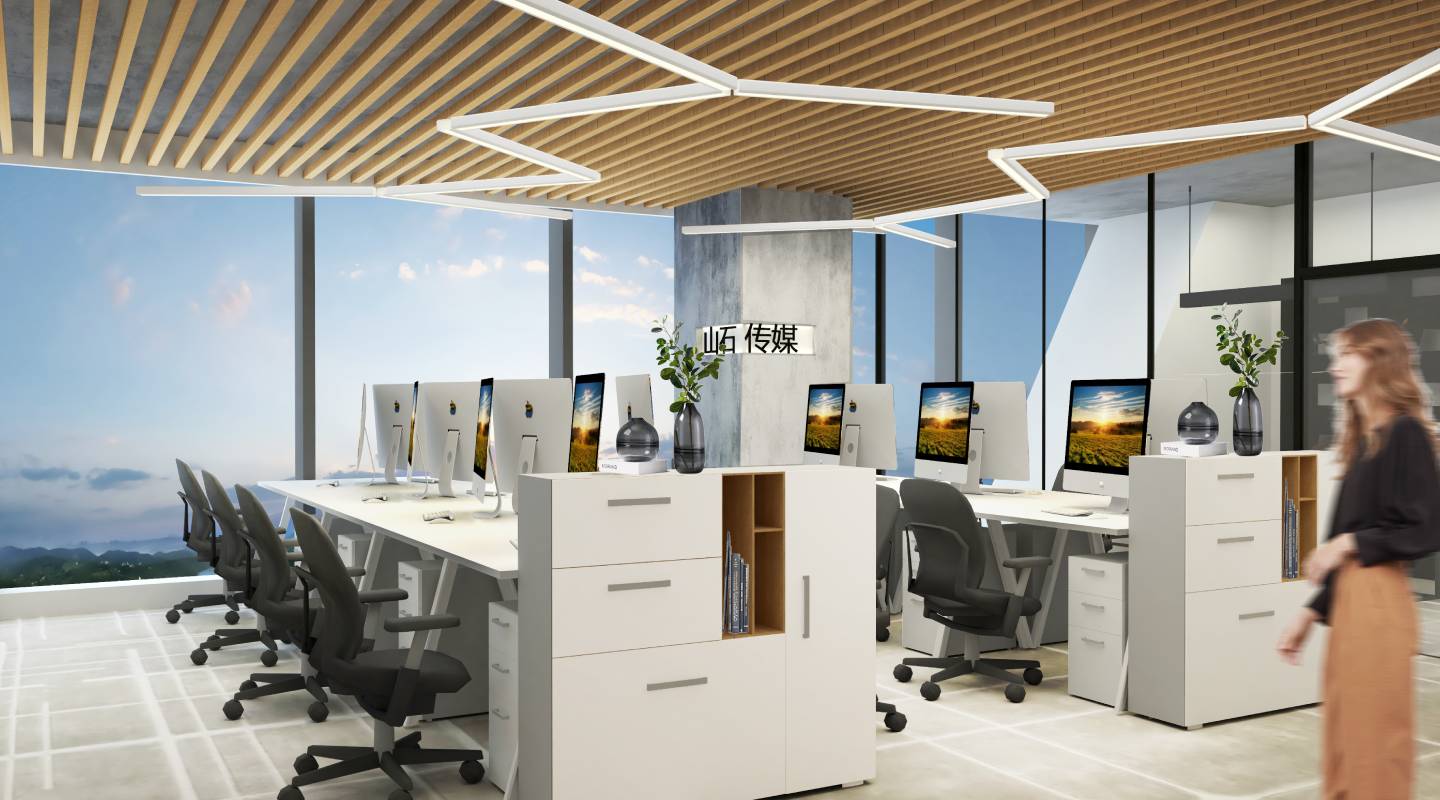 山石傳媒辦公區(qū)